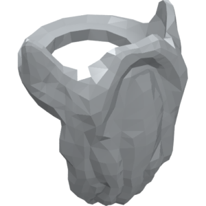 10052 - Minifigure Beard, Rounded End