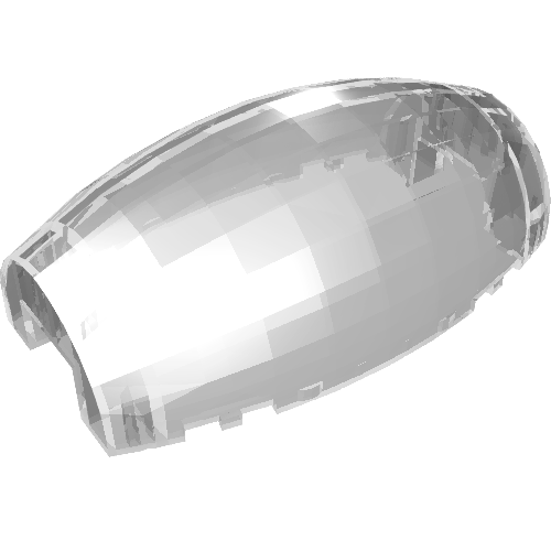 10312 - Windscreen 10 x 6 x 3 Bubble Canopy Double Tapered with Square Front Cutout
