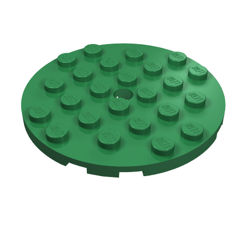 11213 - Plate, Round 6 x 6 with Hole
