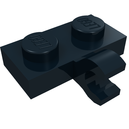 11476 - Plate, Modified 1 x 2 with Clip on Side (Horizontal Grip)