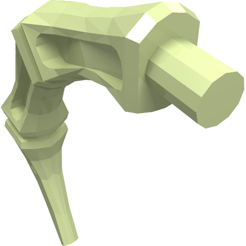 15064 - Appendage Bony Small with Bar End (Leg / Rib / Tail)