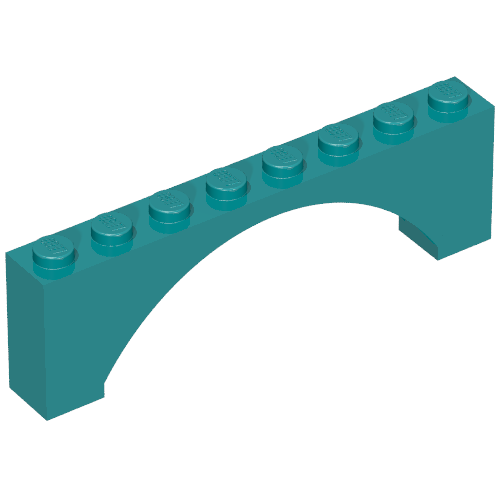 16577 - Arch 1 x 8 x 2 Raised