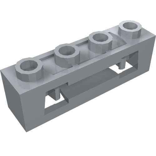 16968 - Projectile Launcher, 1 x 4 with Inside Clips (Disk Shooter)