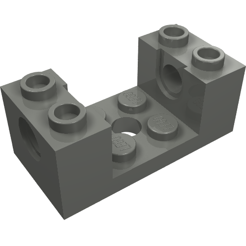 18975 - Technic, Brick 2 x 4 x 1 1/3 with Pin Holes and 2 x 2 Cutout