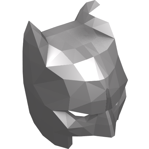 18987 - Minifigure, Headgear Mask Batman Cowl (Open Chin)