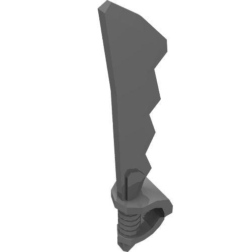 23984 - Minifigure, Weapon Sword, Cutlass Serrated with Skull Hand Guard