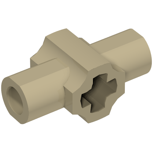 24122 - Technic, Axle Connector Hub with 2 Bar Holders Perpendicular