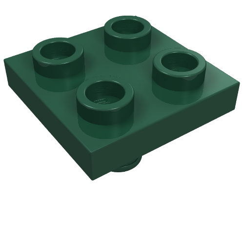 2476 - Plate, Modified 2 x 2 with Pin on Bottom