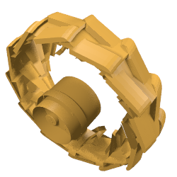 2515 - Wheel Hard Plastic Large (54mm D. x 30mm)