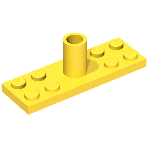 25195 - Plate, Modified 2 x 6 with Pole Holder Pin