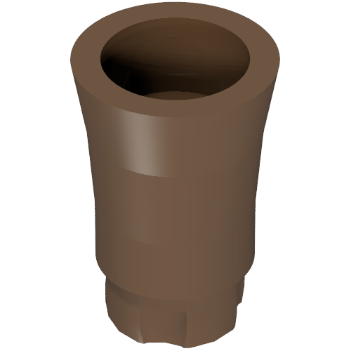2536a - Plant, Tree Palm Trunk - Long Indented Connector