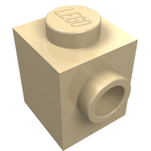 26604 - Brick, Modified 1 x 1 with Studs on 2 Sides, Adjacent