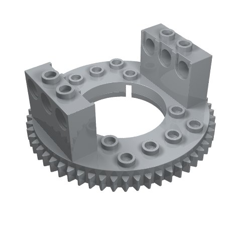 2855 - Technic Turntable 56 Tooth Extended Arms, Top