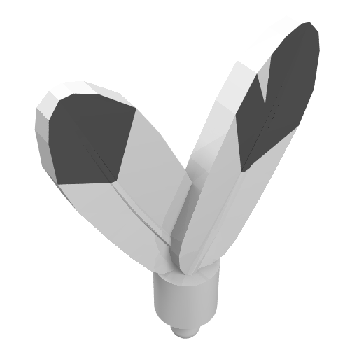 30126p01 - Minifigure, Plume Feathers with Small Pin with Black Tips Pattern on Both Sides