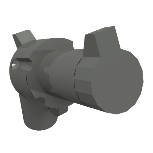 30132 - Minifigure, Weapon Gun, Pistol Revolver - Large Barrel and Solid Handle
