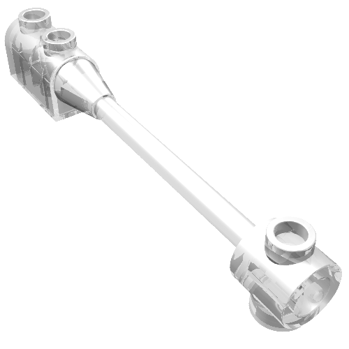 30359b - Bar 1 x 8 with Brick 1 x 2 Curved Top End (Axle Holder Inside Small End)