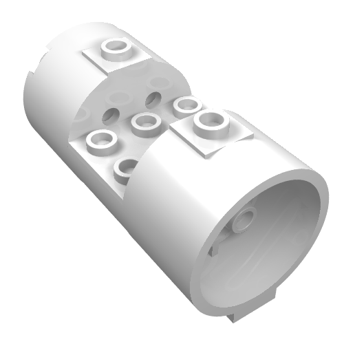 30360 - Cylinder 3 x 6 x 2 2/3 Horizontal - Round Connections Between Interior Studs