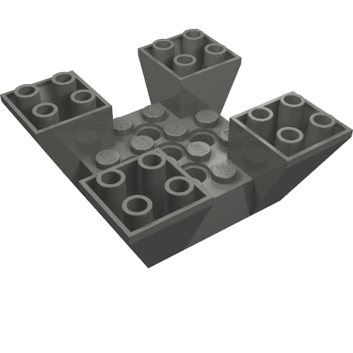 30373 - Slope, Inverted 65 6 x 6 x 2 Quad with Cutouts