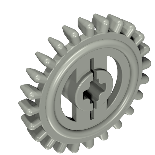 3650a - Technic, Gear 24 Tooth Crown - Not Reinforced