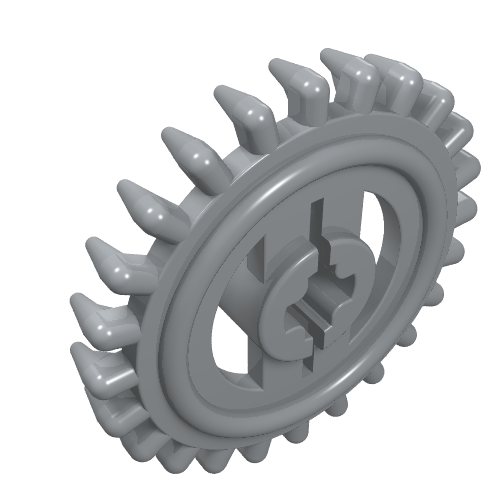 3650b - Technic, Gear 24 Tooth Crown - Reinforced