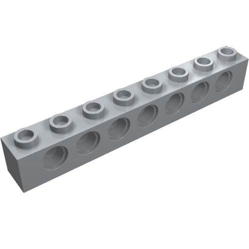 3702 - Technic, Brick 1 x 8 with Holes