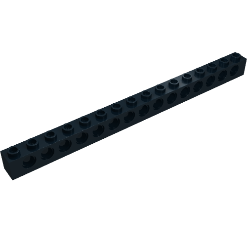 3703 - Technic, Brick 1 x 16 with Holes