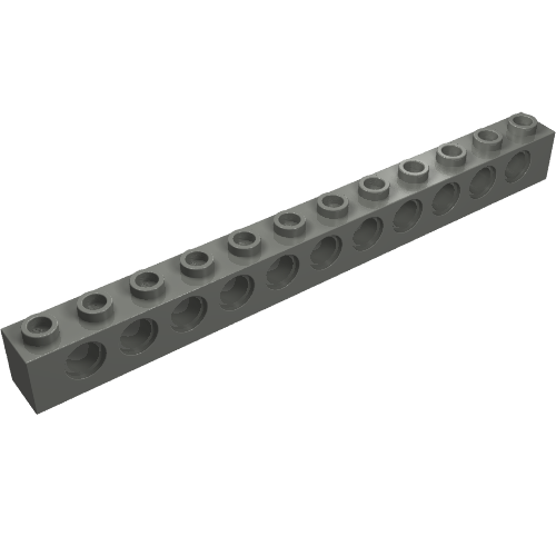 3895 - Technic, Brick 1 x 12 with Holes