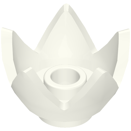 39262 - Minifigure, Headgear Crown Eggshell with 5 Points and Center Stud