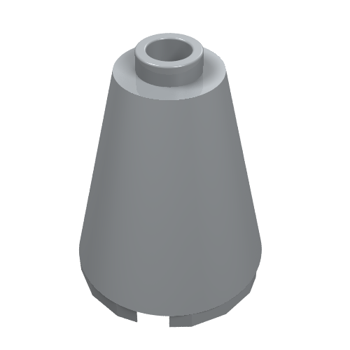 3942c - Cone 2 x 2 x 2 - Open Stud