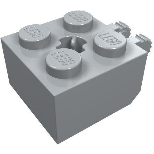 40902 - Hinge Brick 2 x 2 Locking with 2 Fingers Vertical and Axle Hole