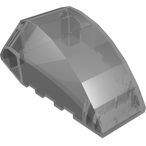 41883 - Windscreen 6 x 4 x 2 Wedge Curved