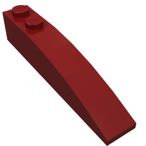 42022 - Slope, Curved 6 x 1 with 2 Studs