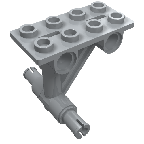 42608 - Plate, Modified 2 x 4 Thin with Bottom Struts to Pins