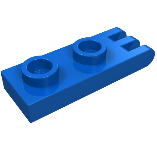 4275b - Hinge Plate 1 x 2 with 3 Fingers on End - Hollow Studs