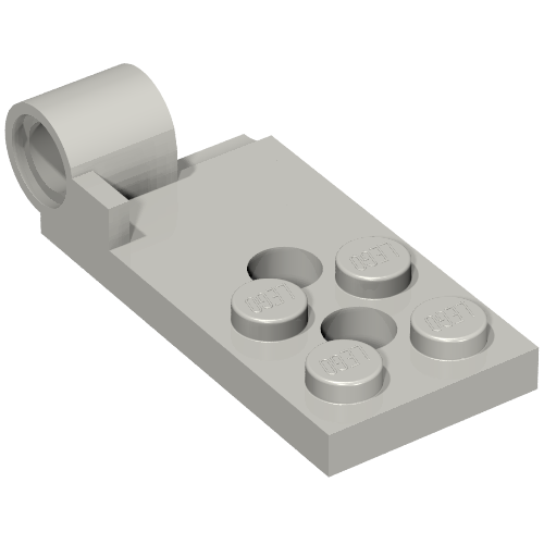 43056 - Hinge Plate 2 x 4 with Pin Hole and 2 Holes - Bottom