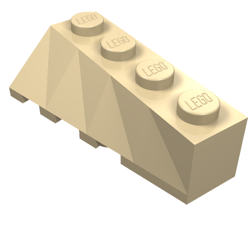 43720 - Wedge 4 x 2 Sloped Right