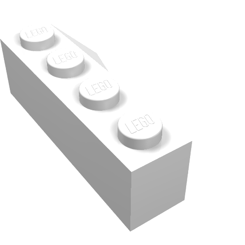 43721 - Wedge 4 x 2 Sloped Left