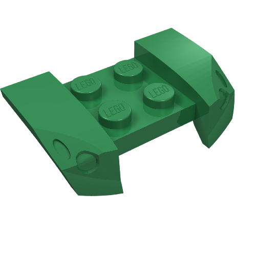 44674 - Vehicle, Mudguard 2 x 4 with Headlights Overhang