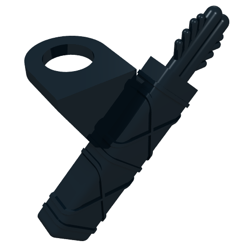 4498 - Minifigure Arrow Quiver with 2 Arrows