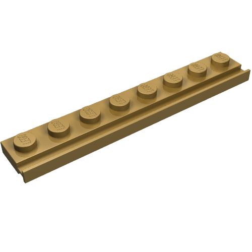 4510 - Plate, Modified 1 x 8 with Door Rail
