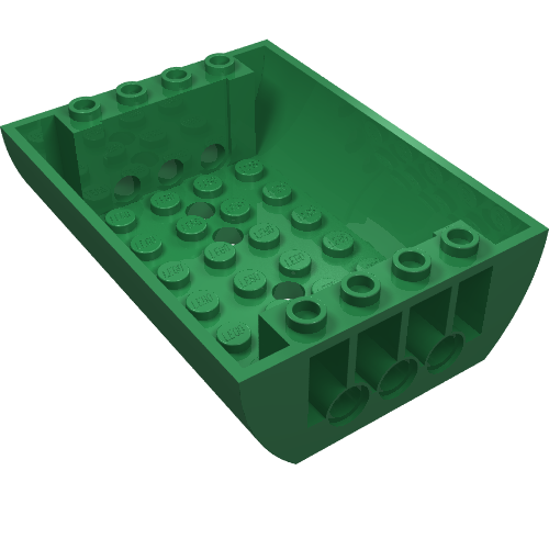 45410 - Slope, Curved 6 x 8 x 2 Inverted Double