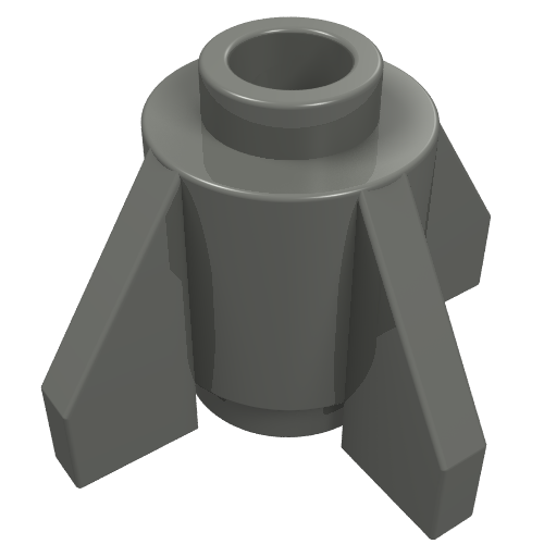 4588 - Brick, Round 1 x 1 with Fins
