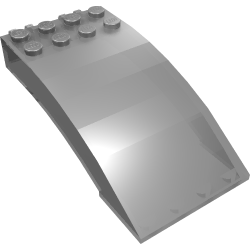 46413 - Windscreen 8 x 4 x 2 Curved with Locking Dual 2 Fingers