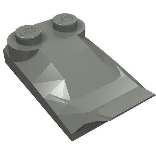 47456 - Slope, Curved 3 x 2 x 2/3 with 2 Studs, Wing End