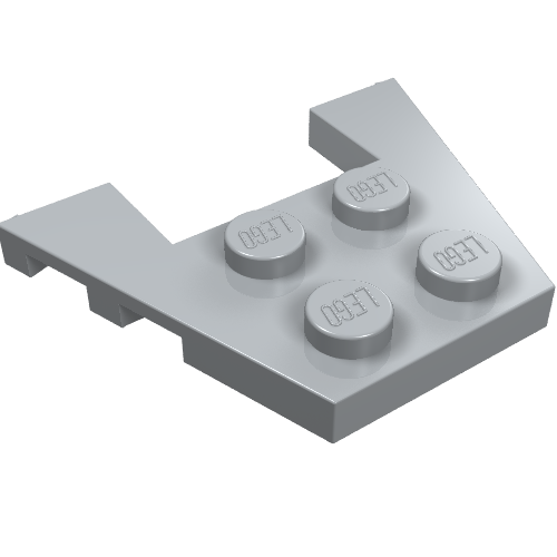 48183 - Wedge, Plate 3 x 4 with Stud Notches