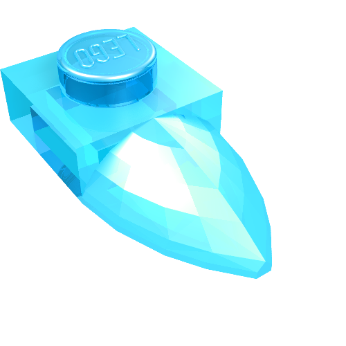 49668 - Plate, Modified 1 x 1 with Tooth Horizontal