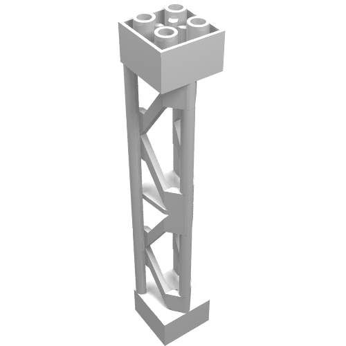 58827 - Support 2 x 2 x 10 Girder Triangular Vertical - Type 3 - 3 Posts, 2 Sections