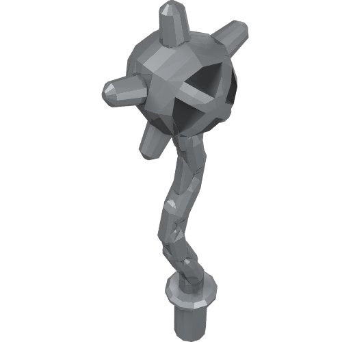 59232 - Minifigure, Weapon Spiked Flail / Mace