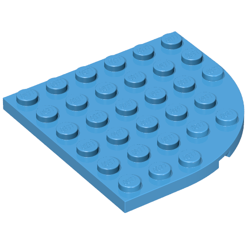 6003 - Plate, Round Corner 6 x 6