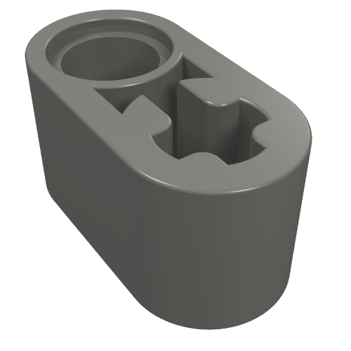 60483 - Technic, Liftarm Thick 1 x 2 - Axle Hole
